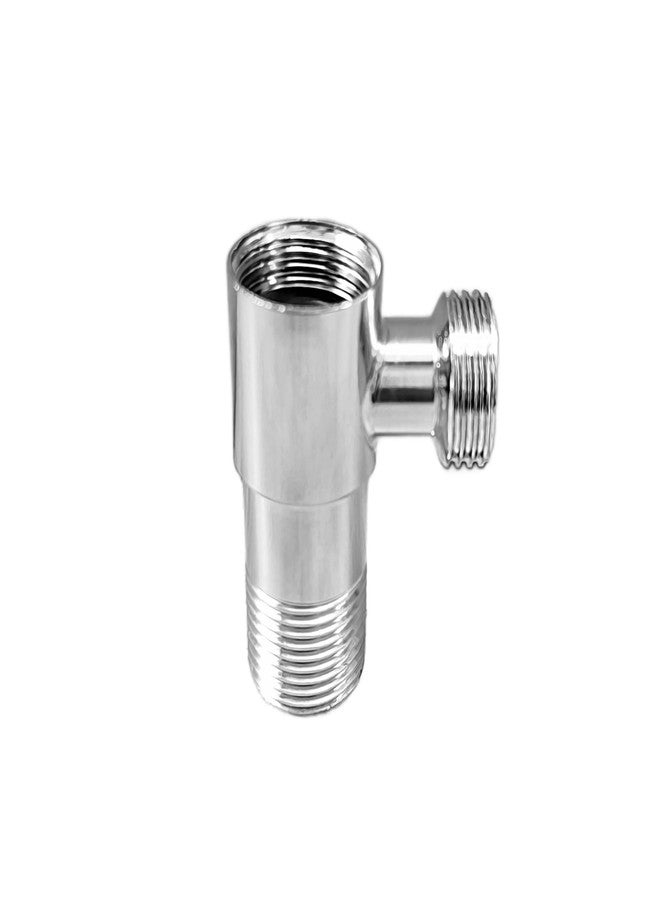 Aitchcy Brass Tee Connector | 15mm (1/2"BSP) Inner & Outer Thread | Polished CP Finish | Multi-Functional 3-Way Pipe Fitting for Water Supply with Teflone Tape - Image 1